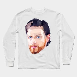 Lowpoly James McAvoy Long Sleeve T-Shirt